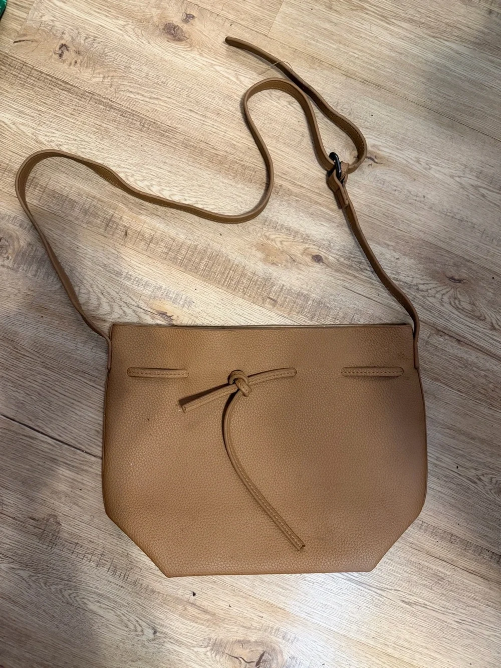 Tan Crossbody Shoulder/hobo Bag with Knot Detail